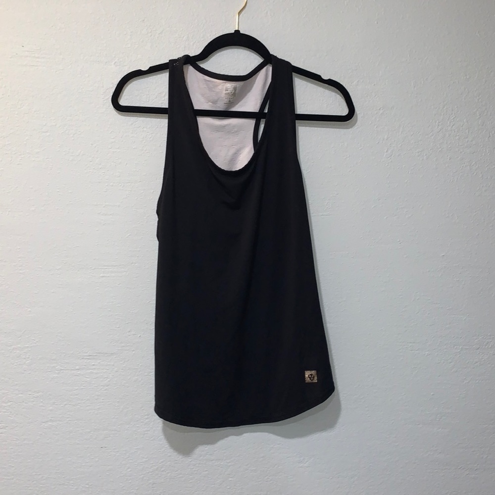 Black workout women tank top